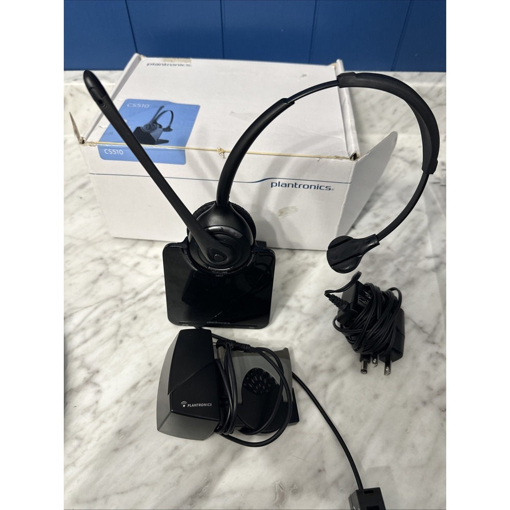Plantronics‎ CS510 Wireless Headset System w/ Base 84691-01 In Original Box